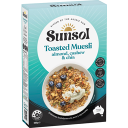 Photo of Sunsol Muesli Toasted Muesli Almond, Cashew & Chia 500gm