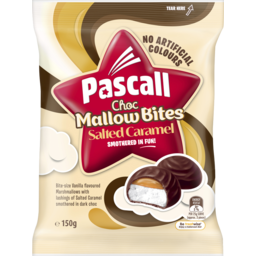 Photo of Pascall Choc Marshmallow Bites Salted Caramel Lollies 150g