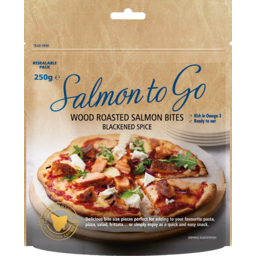 Photo of Huon Salmon To Go Wood Roasted Salmon Bites Blackened Spice 250g