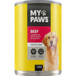 Photo of My Paws Beef Mince Pasta & Vegetable In Gravy Dog Food 1.2kg