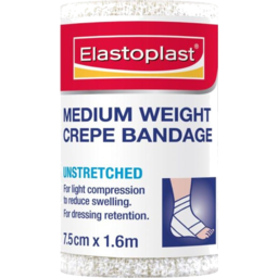 Photo of Elastoplast Medium Weight Crepe Bandage 7.5cmx1.6m