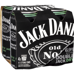 Photo of Jack Daniel's Double Jack & Dry Can 4 Pack