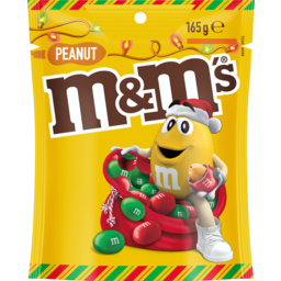 Photo of M&M's Peanut Milk Chocolate Red & Green Christmas Pouch 165g 