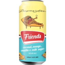 Photo of Dangerous Ales Friends Coconut, Mango, Vanilla & Milk Sugar Sour Ale 440ml