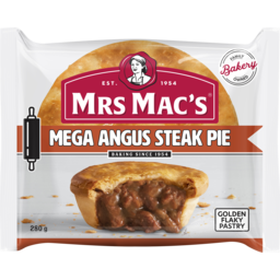 Photo of Mrs Mac's Mega Angus Steak Pie 1 Pack 