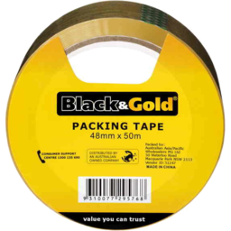 Photo of Black and Gold Packing Tape 1pk