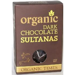 Photo of Organic Times Dark Chocolate Sultanas