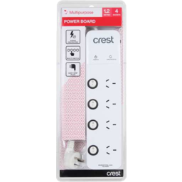 Photo of Crest Power Board 4 Sockets 4 Switches 1.2