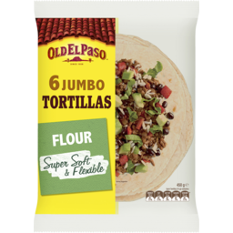 Photo of Old El Paso Jumbo Flour Tortillas 6 Pack 450g