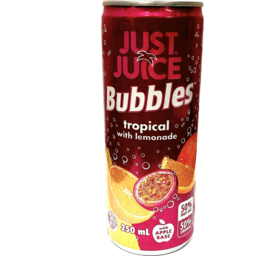 Photo of Just Juice Bubbles Tropical 250ml