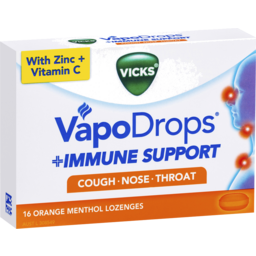 Photo of Vicks Vapodrops Immune Support Orange 16pk