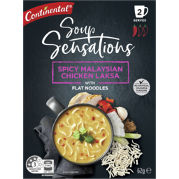 Photo of Continental Soup Sensations Spicy Malaysian Chicken Laksa With Flat Noodles