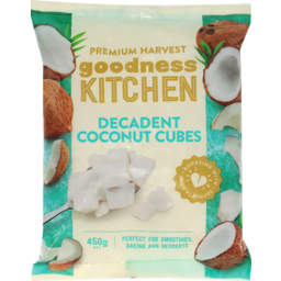 Photo of Goodness Kitchen Premium Harvest Frozen Fruit Decadent Coconut Cubes 450g