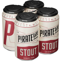 Photo of Pirate Life Brewing Pirate Life Stout 4 Can 355ml