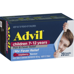Photo of Advil Childrens 7-12yrs Chewable Raspberry 20pk