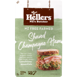 Photo of Hellers Ham Free Farmed Shaved Champagne