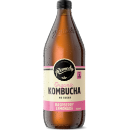 Photo of Remedy Organic Kombucha Raspberry Lemonade 750ml