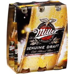 Photo of Miller Genuine Draft New Bottle 330ml 6 Pack