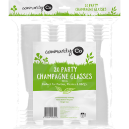 Photo of Comm Co Champagne Glasses 20 Pack