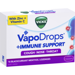Photo of Vicks Vapodrops Immune Support Blackcurrant