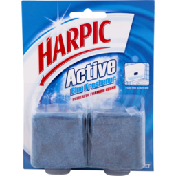 Photo of Harpic Active Blue Freshener Blocks In Cistern Toilet Cleaner 2x57g