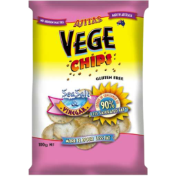 Photo of Ajitas Vege Chips Sea Salt & Vinegar Gluten Free 100gm