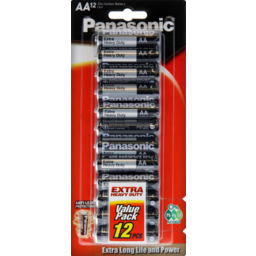 Photo of Panasonic Batteries Extra Heavy Duty AA 12 Pack