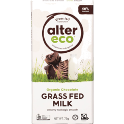 Photo of ALTER ECO Org Chocolate Grass Fed Milk