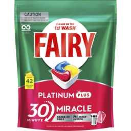 Photo of Fairy Platinum Plus inute Miracle Lemon 42 Pack