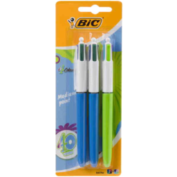 Photo of Bic 4 Colour Fashion Blister Pack 3pk