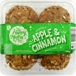 Photo of Happy Muffin Co Apple & Cinnamon Muffins 4Pack