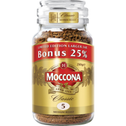 Photo of Moccona Freeze Dried Instant Coffee Classic Medium Roast Bonus 25%)