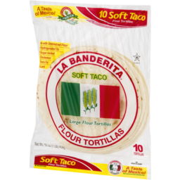 Photo of La Banderita Soft Taco Large Flour Tortillas - 10 Ct 