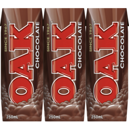 Photo of Oak Longlife Flavoured Milk Chocolate 3 X 250ml 3.0x250ml