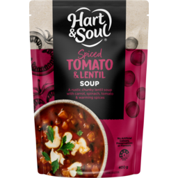 Photo of Hart & Soul No Nasties Spiced Tomato & Lentil Soup Pouch 400g