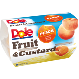 Photo of Dole Fruit & Custard Peach 4 Pack