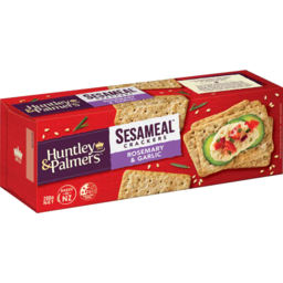 Photo of Huntley & Palmers Crackers Sesameal Rosemary & Garlic 200g