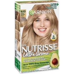 Photo of Garnier Nutrisse Permanent Hair Colour 8.13 Medium Ash Beige Blonde 