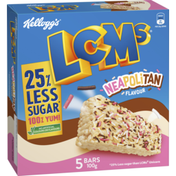 Photo of Kellogg's Lcms 25% Less Sugar* Neapolitan Flavour 100g (5 X 20g) 100g