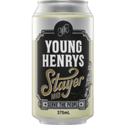 Photo of Young Henrys Stayer Mid Strength Can 375ml