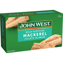 Photo of John West Wild Scottish Mackerel Fillets In Brine 125g