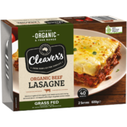 Photo of Cleaver's Organic Beef Lasagne 600gm