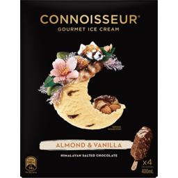 Photo of Connoisseur Almond & Vanilla Ice Creams 4pk