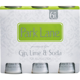 Photo of Park Lane 7% Gin, Lime & Soda Cans