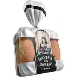 Photo of Davies Hotdog Rolls 6 Pk