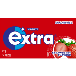 Photo of Extra Strawberry Sugar Free Chewing Gum 14 Pieces 27g