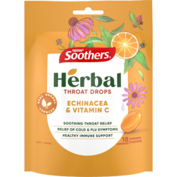 Photo of Soothers Herbal Echinacea & Vitamin C Throat Drops 18 Loz 