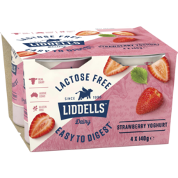 Photo of Liddells Lactose Free Strawberry Yoghurt 4.0x140g