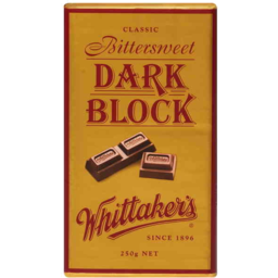 Photo of Whittakers Classic Bittersweet Dark Block 250gm