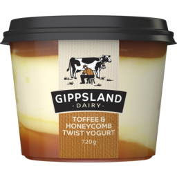 Photo of Gippsland Dairy Toffee & Honeycomb Twist Yogurt 720g